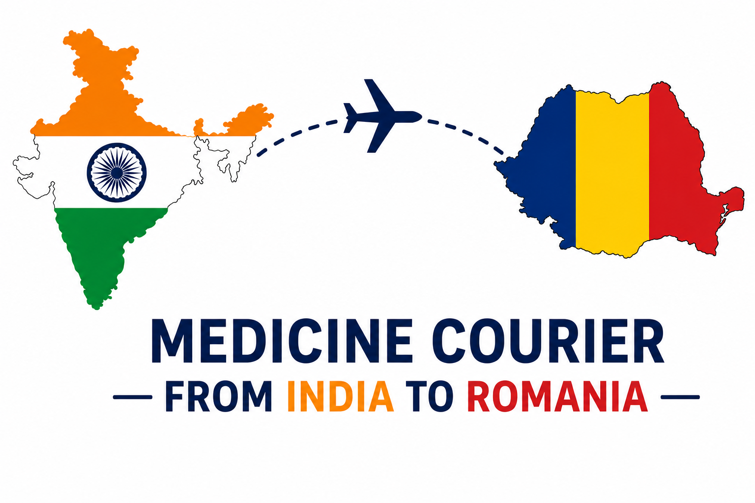 Medicine Courier from India to Romania - Easy Delivery